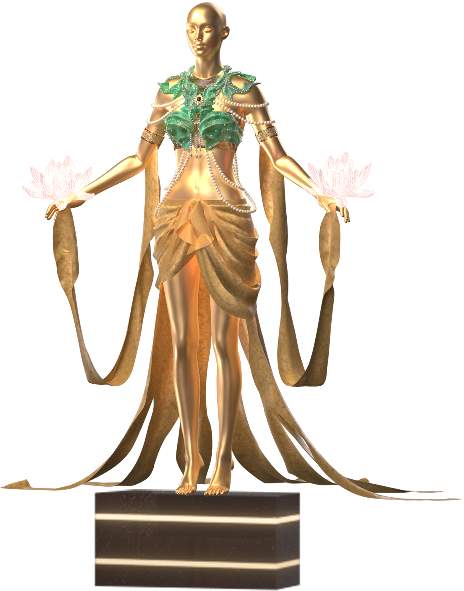 Lotus Jade Dress